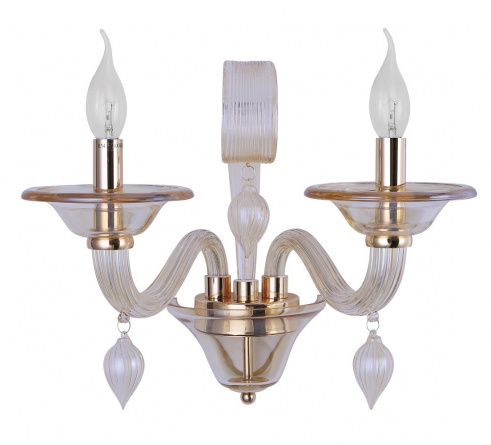 Бра Crystal Lux CAETANO AP2 AMBER фото 1