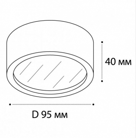 Точечный светильник M04-525 M04-525-95 black 4000K фото 2