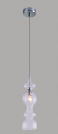 Светильник подвесной Crystal Lux IRIS SP1 A TRANSPARENT фото 2